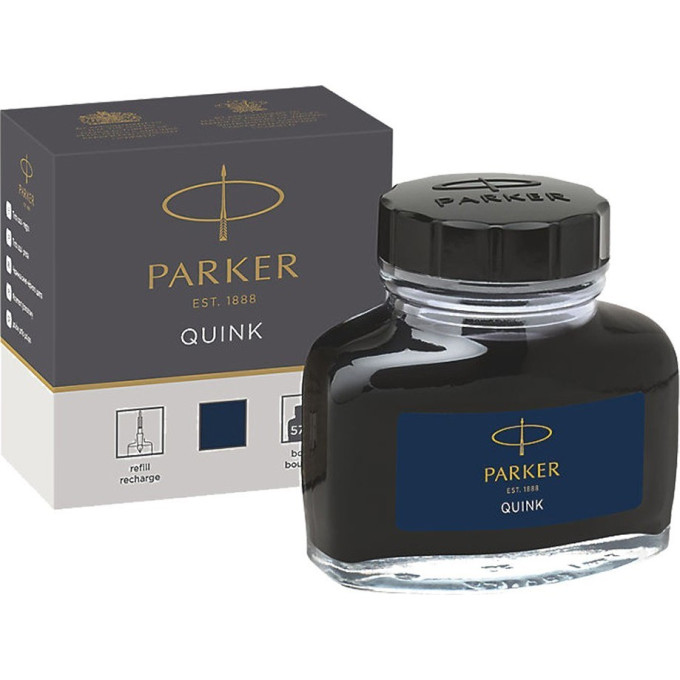 Флакон чернил PARKER для перьевой ручки, чернила сине-черного цвета