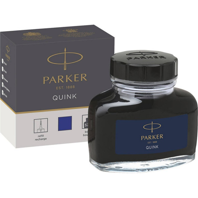 Флакон чернил PARKER для перьевой ручки, чернила синего цвета
