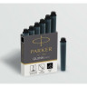 Картридж для перьевой ручки PARKER Z17 MINI BLACK 6 шт CW1950407