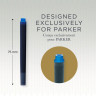 Картридж PARKER QUINK Z11 синие чернила смывающиеся для ручек перьевых для Parker (5 шт)