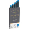 Картридж PARKER QUINK Z11 синие чернила смывающиеся для ручек перьевых для Parker (5 шт)