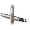 Набор из 2х ручек в подарочной коробке PARKER IM DUO STAINLESS STEEL CT;. Шариковая и перьевая ручка.