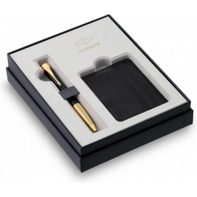 Набор PARKER URBAN BLACK GT ручка шариковая + чехол для кредитных карт, M