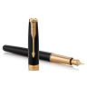 Перьевая ручка PARKER ESSENTIAL SONNET LAQUE BLACK GT F