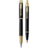 Подарочный набор PARKER: IM CORE BLACK GT - ручки перьевая и шариковая