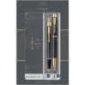 Подарочный набор PARKER: IM CORE BLACK GT - ручки перьевая и шариковая