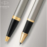 Подарочный набор PARKER: IM CORE BRUSHED METAL GT - ручки роллерная и шариковая