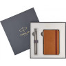 Подарочный набор PARKER: Перьевая ручка PARKER SONNET STAINLESS STEEL + блокнот