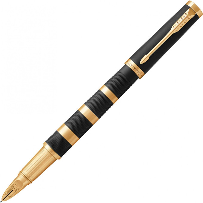 Ручка 5-й пишущий узел PARKER INGENUITY BLACK RUBBER & METAL GT, F