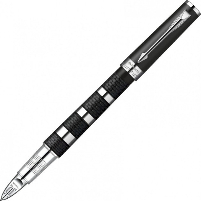 Ручка 5-й пишущий узел PARKER INGENUITY LARGE BLACK RUBBER CT,F