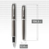 Ручка перьевая PARKER IM DARK ESPRESSO CT, F