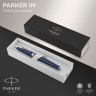 Ручка перьевая PARKER IM MATTE BLUE CT, F