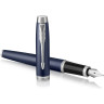 Ручка перьевая PARKER IM MATTE BLUE CT, F