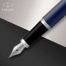 Ручка перьевая PARKER IM MATTE BLUE CT, F