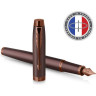 Ручка перьевая PARKER IM MONOCHROME F328 2190512 BURGUNDY PVD M