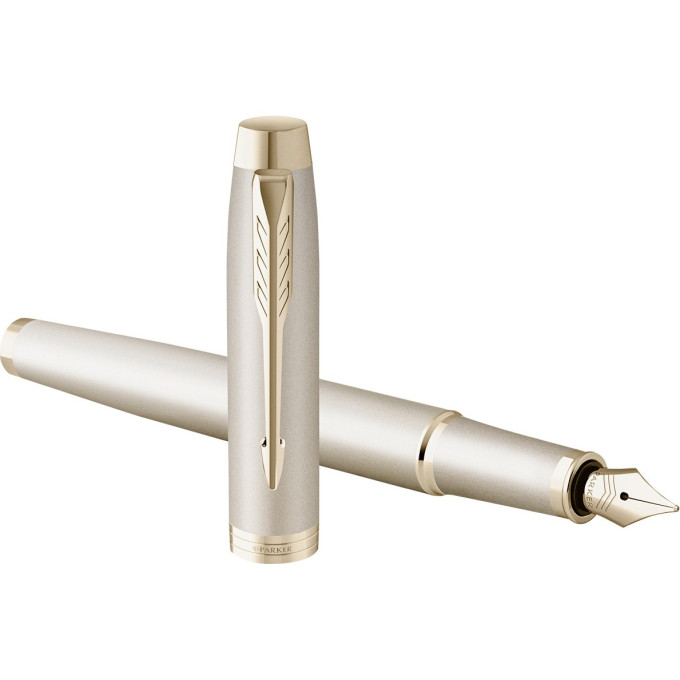 Ручка перьевая PARKER IM MONOCHROME F328 2172954 CHAMPAGNE PVD M