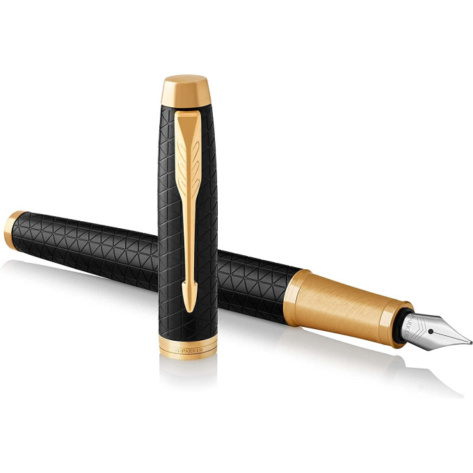 Ручка перьевая PARKER IM PREMIUM BLACK GT, F