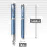 Ручка перьевая PARKER IM PREMIUM BLUE CT, F
