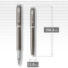 Ручка перьевая PARKER IM PREMIUM DARK ESPRESSO CHISELLED CT, F