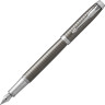 Ручка перьевая PARKER IM PREMIUM DARK ESPRESSO CHISELLED CT, F