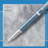 Ручка перьевая PARKER IM PREMIUM F318 BLUE GREY CT F
