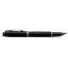 Ручка перьевая PARKER IM VIBRANT RINGS F315 AMETHYST PURPLE PVD M