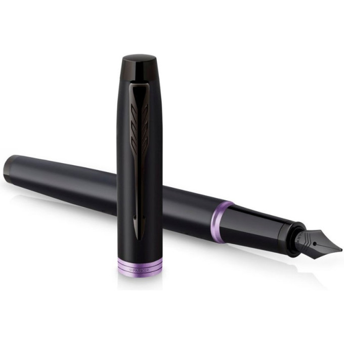 Ручка перьевая PARKER IM VIBRANT RINGS F315 AMETHYST PURPLE PVD M