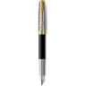 Ручка перьевая PARKER SONNET PREMIUM F537 METAL BLACK GT F золото 18K