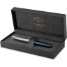 Ручка перьевая PARKER SONNET PREMIUM F537 METAL BLUE CT F золото 18K