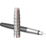 Ручка перьевая PARKER SONNET PREMIUM F537, Metal Grey PGT (Перо F)