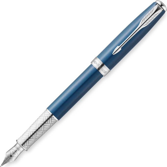 Ручка перьевая PARKER SONNET SE SECRET BLUE SHELL, F
