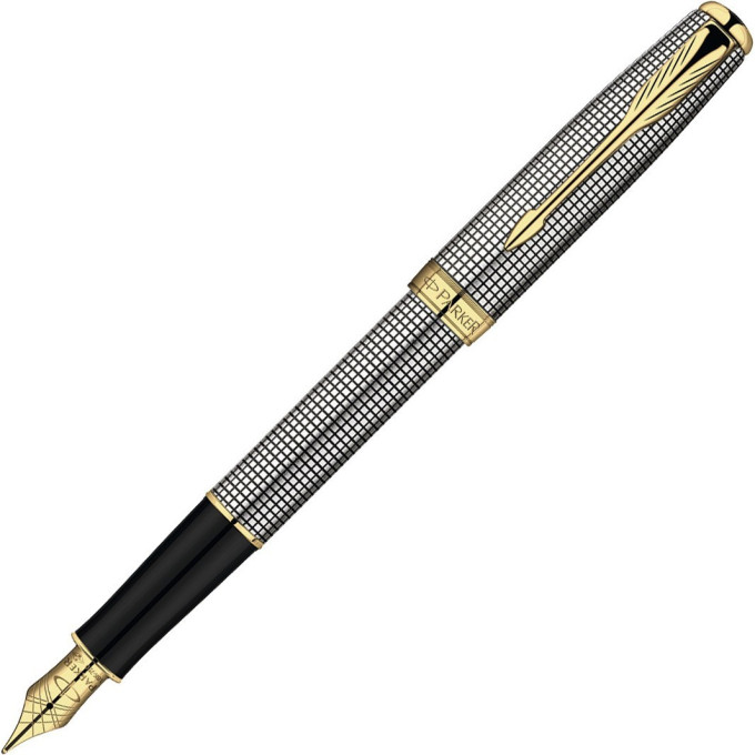 Ручка перьевая PARKER SONNET STERLING SILVER CISELE GT, F