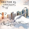 Ручка перьевая PARKER VECTOR XL F21 SILVER BLUE CT M