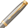Ручка-роллер PARKER IM BRUSHET METAL GT, F