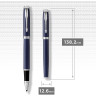 Ручка-роллер PARKER IM MATTE BLUE CT, F