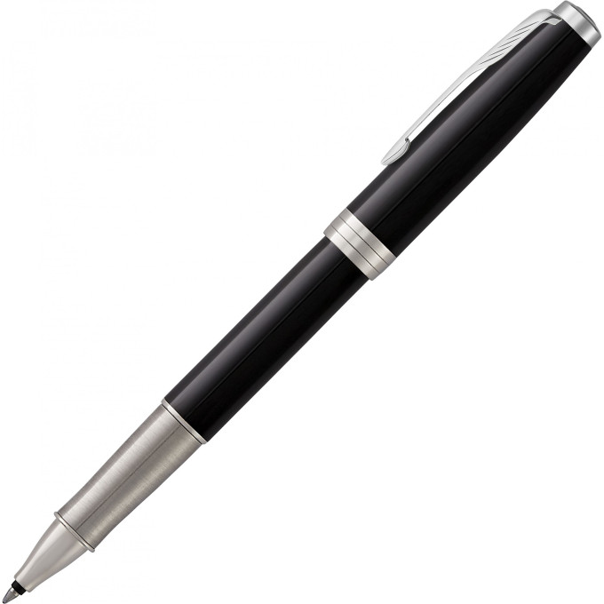 Ручка-роллер PARKER SONNET BLACK LACQUER PT F