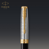 Ручка роллер PARKER SONNET PREMIUM T537 METAL BLACK GT F