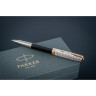 Ручка роллер PARKER SONNET PREMIUM T537 METAL BLACK GT F