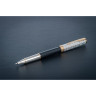 Ручка роллер PARKER SONNET PREMIUM T537 METAL BLACK GT F