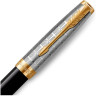 Ручка роллер PARKER SONNET PREMIUM T537 METAL BLACK GT F
