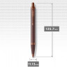 Ручка шариковая PARKER IM MONOCHROME K328 2190514 BURGUNDY PVD M