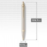 Ручка шариковая PARKER IM MONOCHROME K328 2172956 CHAMPAGNE PVD M