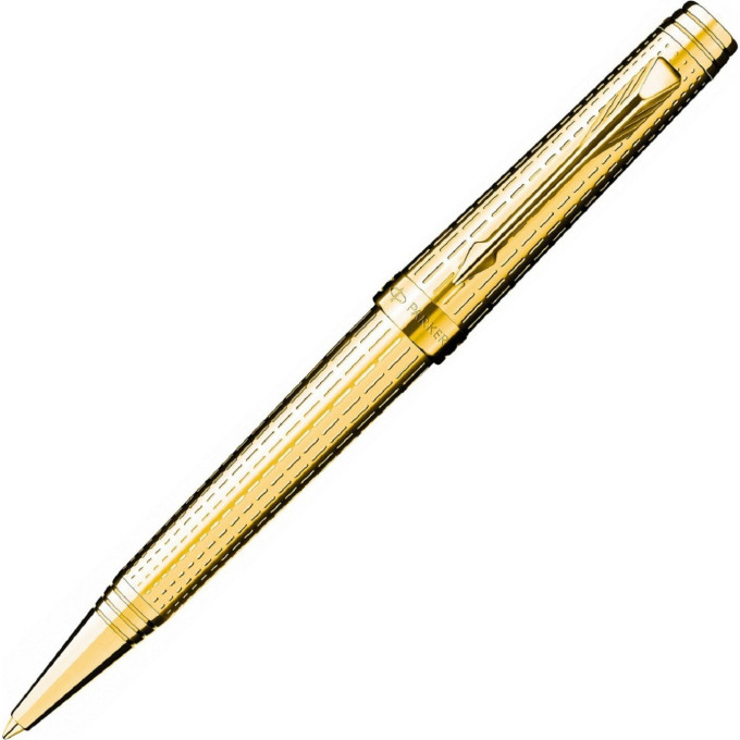 Ручка шариковая PARKER PREMIER DELUXE CHISELLING ЗОЛОТОЙ, М