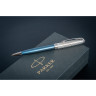 Ручка шариковая PARKER SONNET PREMIUM K537 Metal Blue CT M