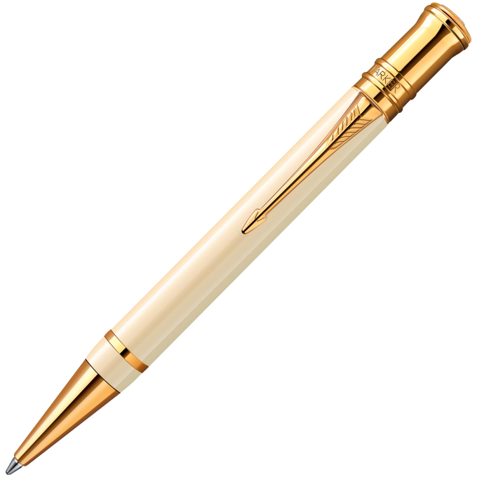 Шариковая ручка PARKER DUOFOLD WHITE IVORINE GT