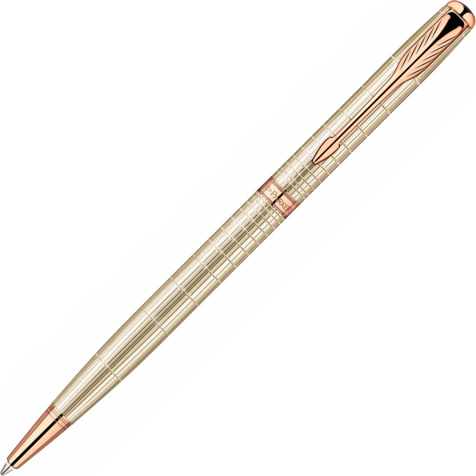 Шариковая ручка PARKER SONNET SLIM FEMININE SILVER PGT, M
