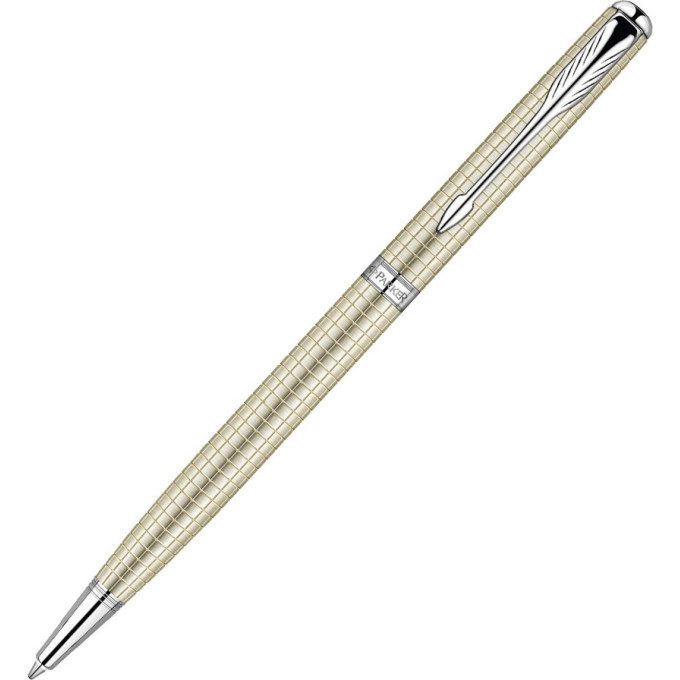 Шариковая ручка PARKER SONNET SLIM СЕРЕБРИСТАЯ М