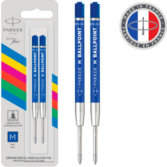 Стержень шариковый PARKER QUINKFLOW BASIC Z09 CW2166544 M 1мм (2шт)